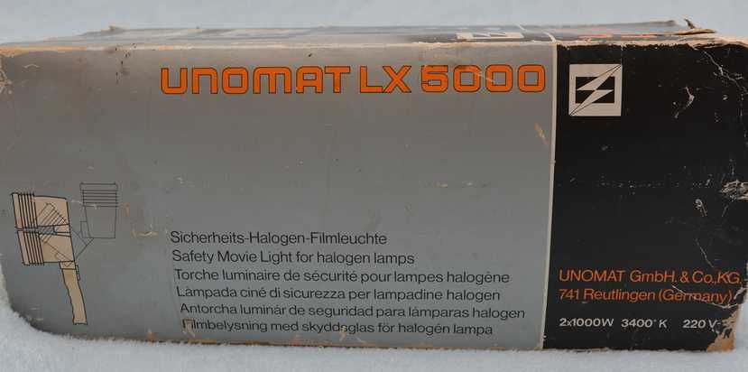Lampa halogen 2x1000 watt - Lampa video Unomat LX 5000