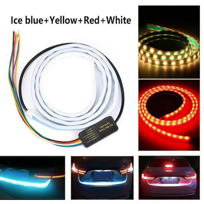 LED лента за багажник задна светлина бягащи мигачи стоп аварийни