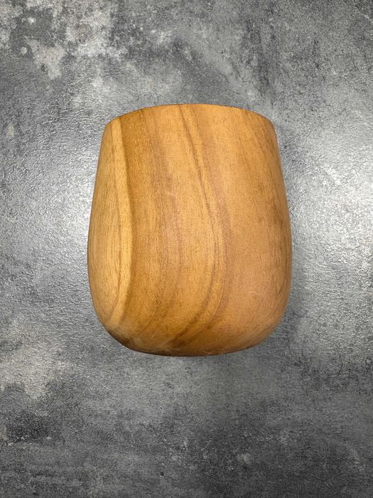 Cana mare, lemn, tec, 8 x 8 x 9 cm