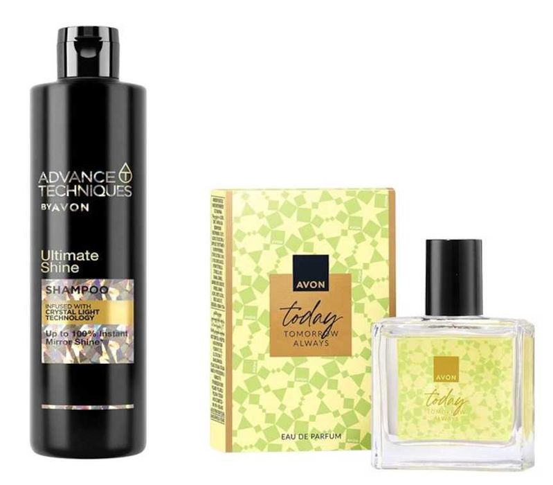 Set 2 prod.:Șampon 2în1 Ultimate Shine-tehnologia Crystal Light, 400 ml si Parfum TTA Today 30ml-Avon