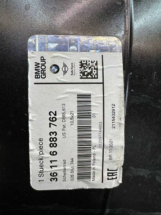 Jantă Bmw X5 G05 X6 G06 r21 J 10,5 stil 744