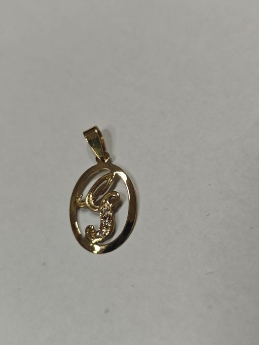 Medalion inițială G aur 18k 0.67gr(r)
