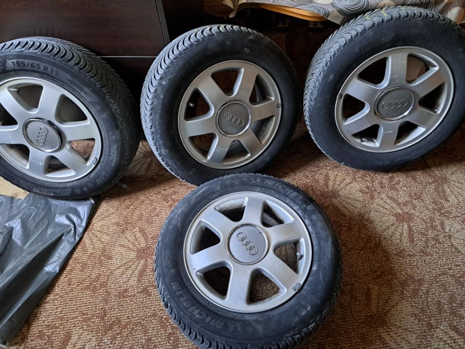 Джанти с гуми зимни(Michelin) 195/65/15 !