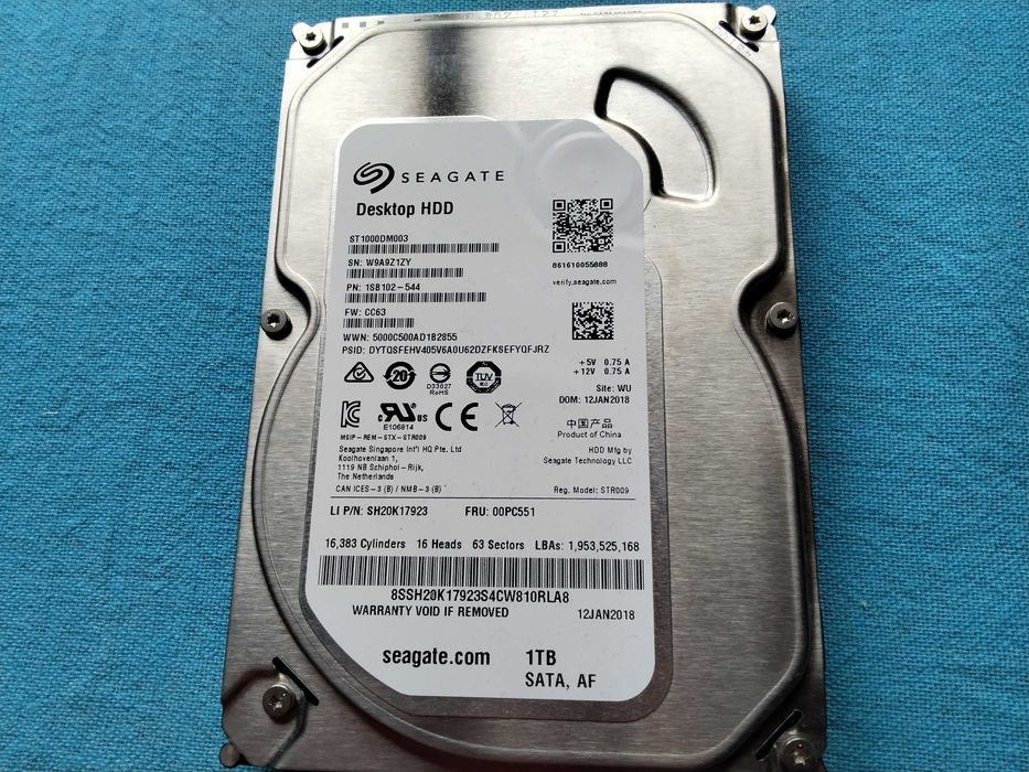 1 TB HARD DISK за настолен компютър - перфектен