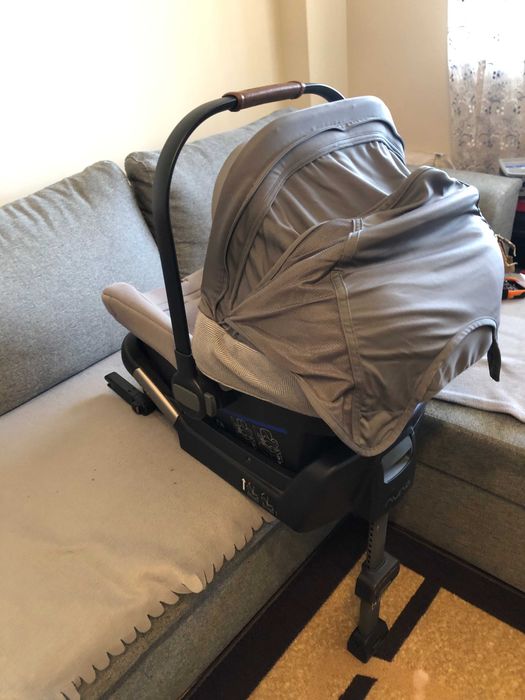 Кошче за кола Nuna Pipa Lite LX с ISOFIX база + резервен комплект възглавнички от органичен текстил + адаптери за количка