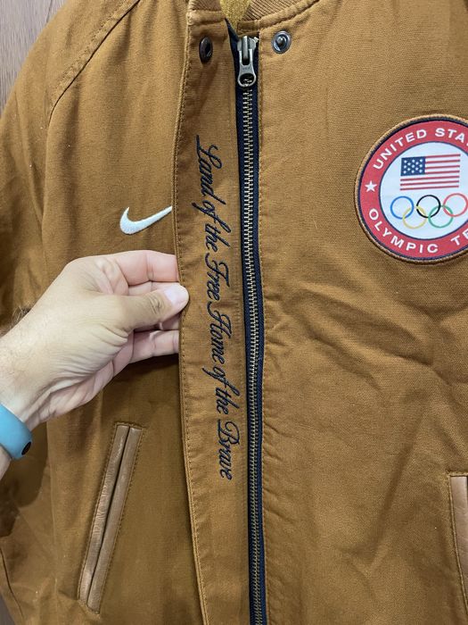 Nike USA Olympic Games Destroyer Leather Podium Jacket Jordan Яке NBA