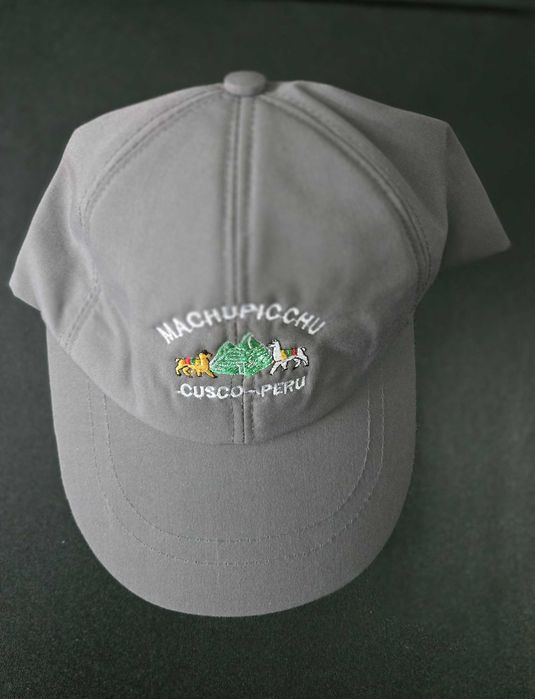Șapca brodata Machupicchu, Cusco-Peru, gri, masura reglabila