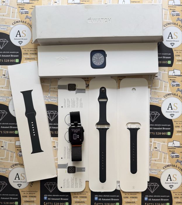 Ceas Apple Watch Seria 8 45mm GPS la cutie