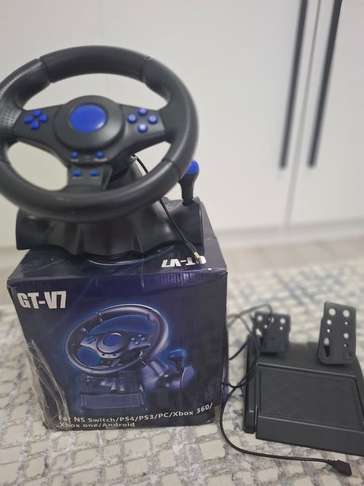 Продаю виар очки и руль игровой