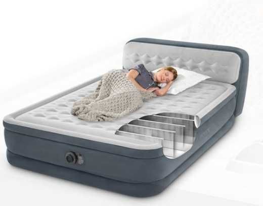 Saltea Gonflabila Pat Intex 2 Persoane Pompa Electrica 236x152x46cm