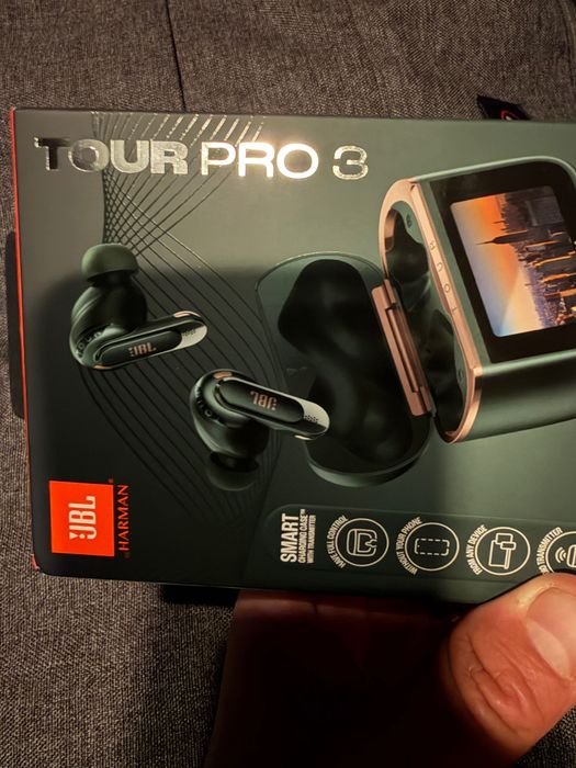 Casti JBL Tour Pro 3, True Wireless, Bluetooth, In-Ear, Microfon, Noise Cancelling, negru