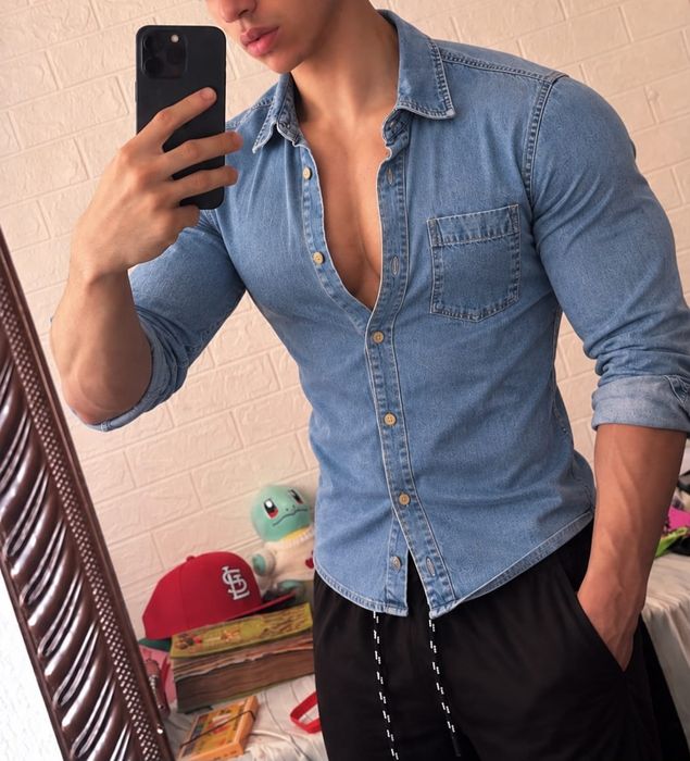 Bershka Denim – cămașă din denim, XS