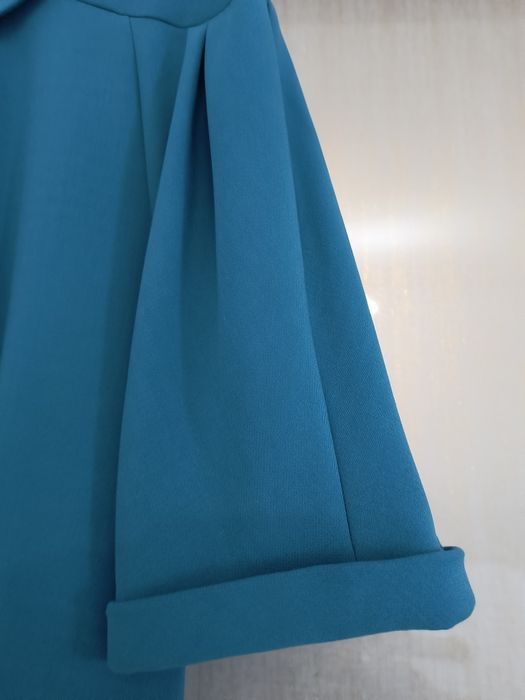 Costum vintage albastru petrol