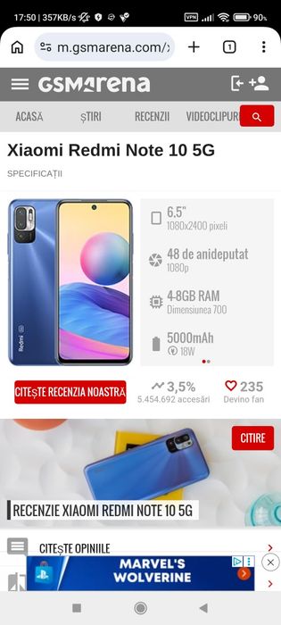 Telefon Xiaomi Note 10 5 G