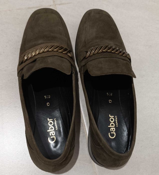 Pantofi Gabor, kaki, mar.42.5, interior 28.5cm. NOI