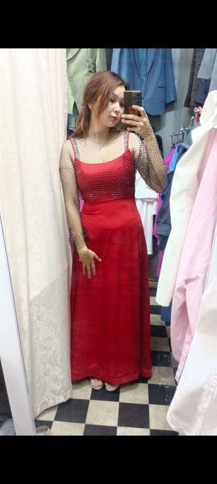 платье женское крассное