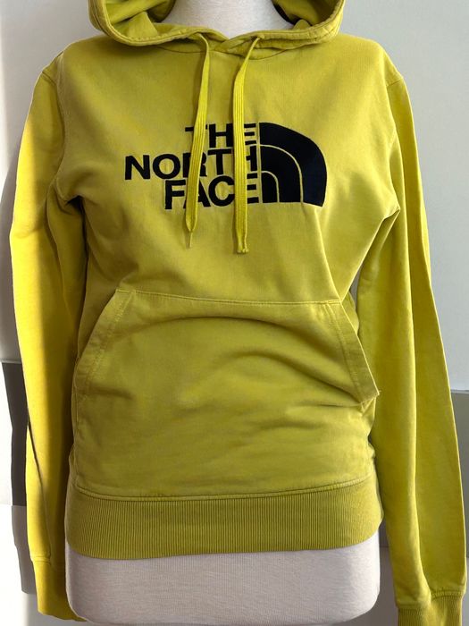 The North Face жълт памучен анорак