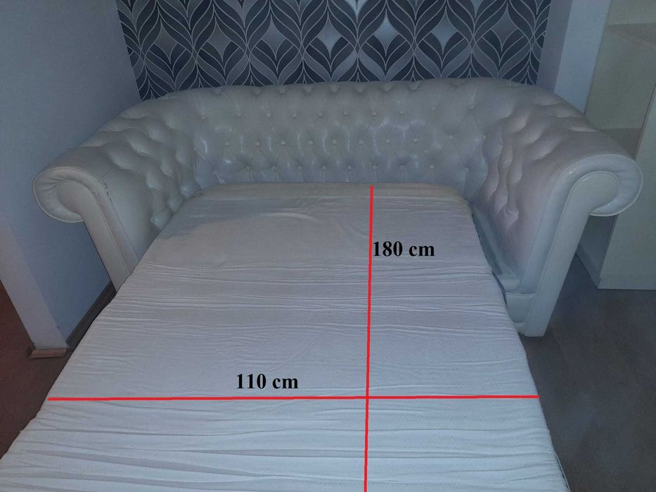 Vand canapea din piele ecologica extensibilă