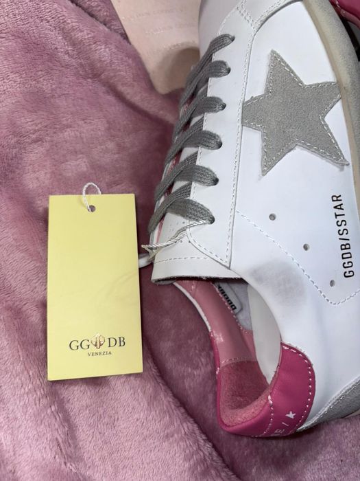 Golden Goose 37 noi nepurtati eticheta roz alb