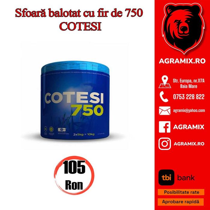 Sfoara pentru baloti folie baloti plasa Agramix