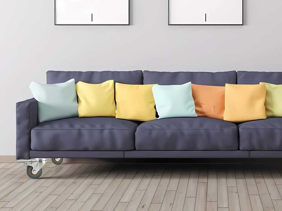 Set 4 roti pivotante industriale cauciuc silentioase rotative 7.5cm gr