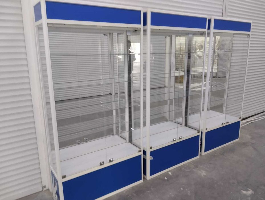 Прилавок витрина, стеклянная, metal oynaly vitrina va prilavkalar