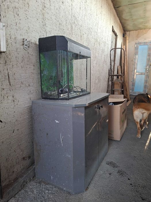 Продам б/у аквариум с тумбой