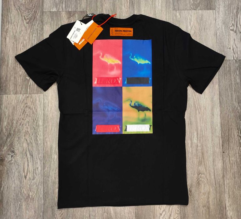 Нова мъжка тениска фланелка Heron Preston amiri 100% памук блуза