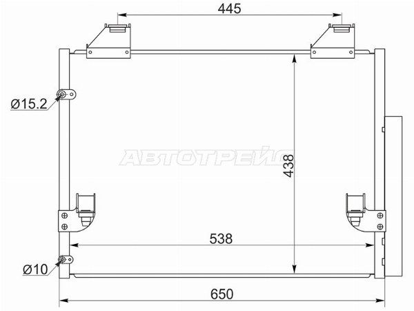 Радиатор  кондиционера     Toyota Hilux