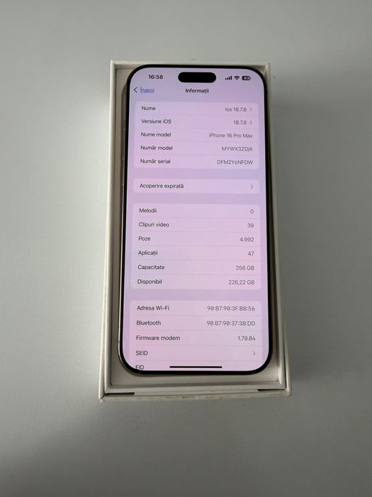 Iphone 16 pro max/92% gold