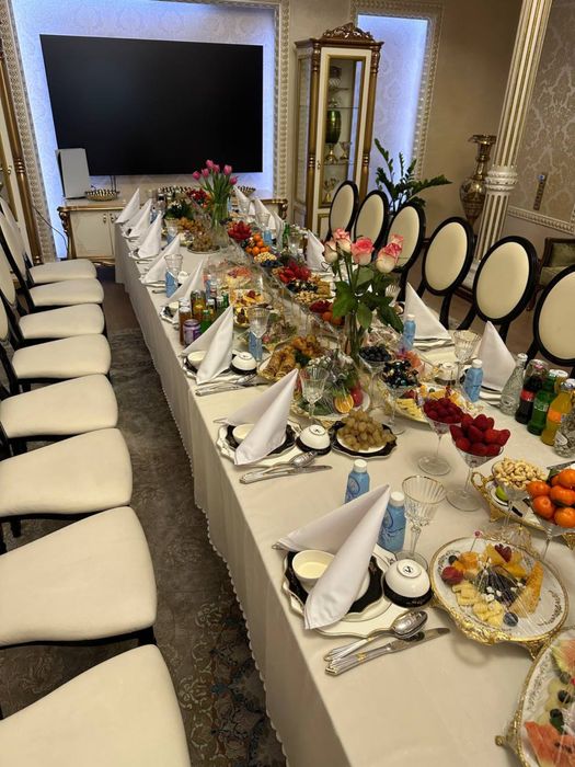 Prokat chini idishlar va stol stullar