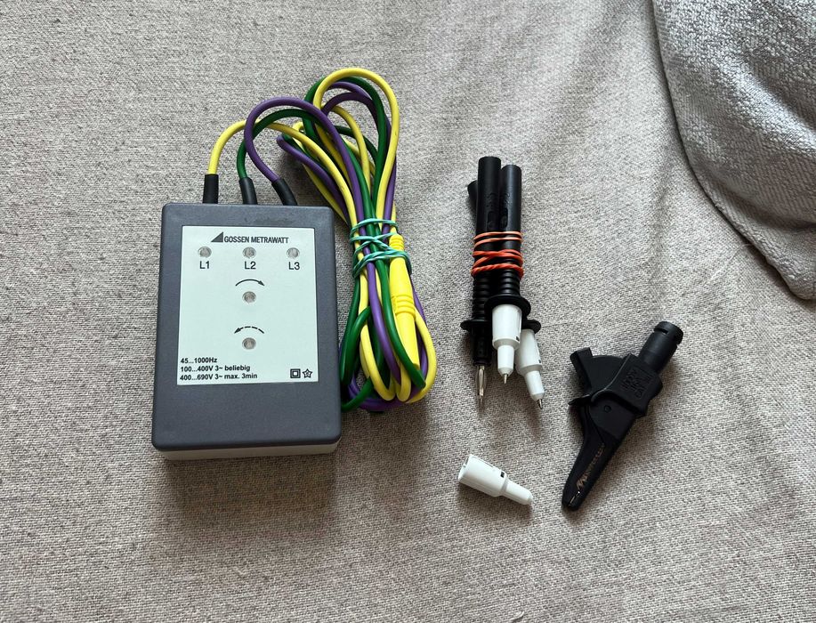 Tester secvență și rotație faze Gossen Metrawatt PhaseCop 2 +accesorii
