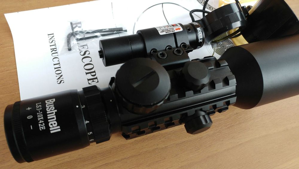 Оптика с лазерен прицел /модел M9 3-10x42/