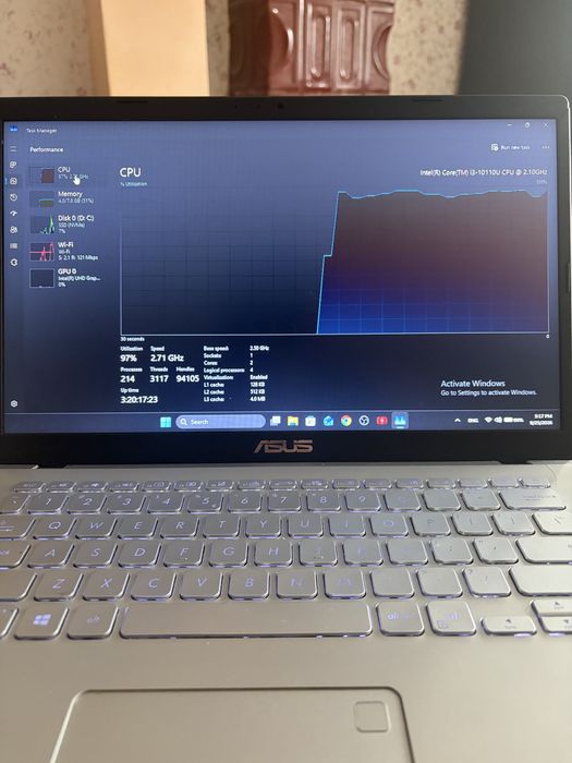 Laptop Asus VivoBook X409FA, CPU i3 10110U, SSD 256GB, 8GB RAM