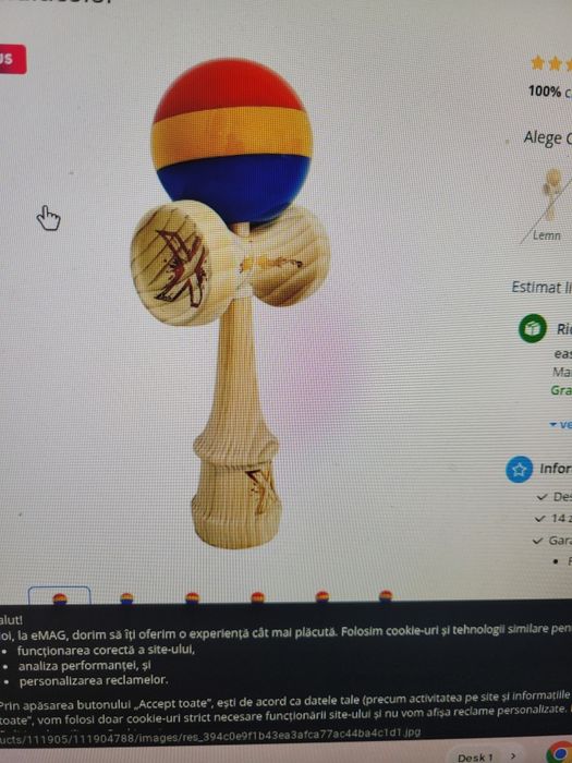 Kendama crem multicolor