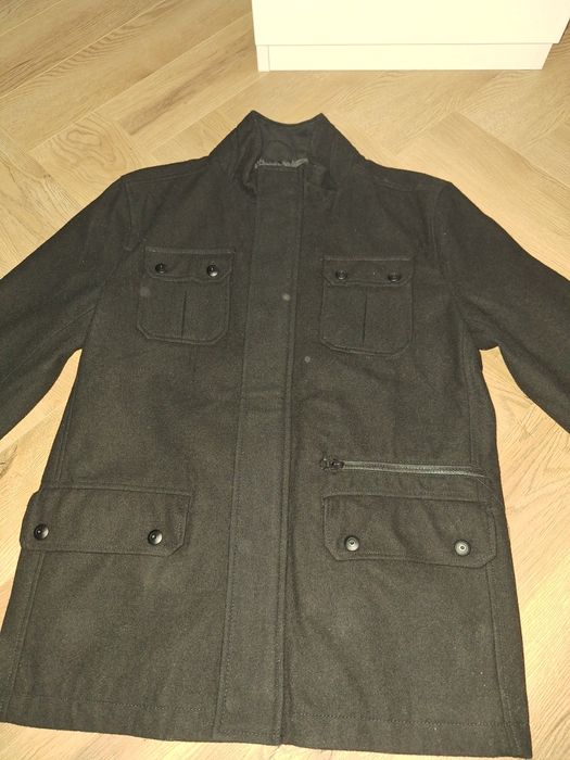 Черно мъжко палто