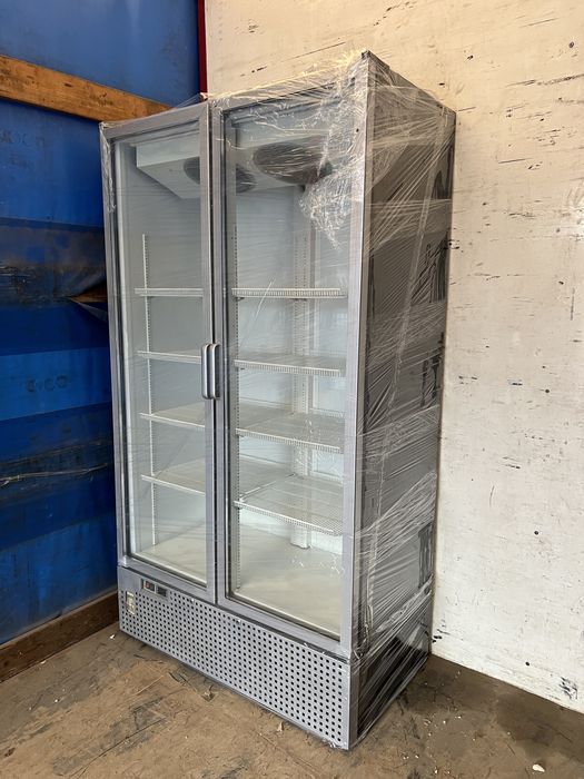 Vitrina dubla 8 polite etajere / 120cm latime