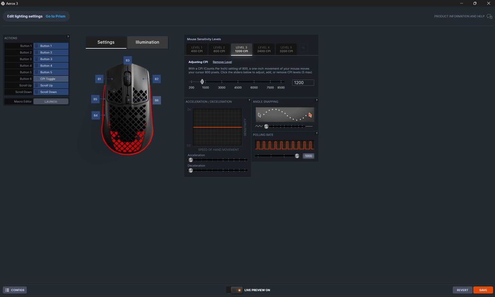 Mouse Steelseries Aerox 3 Onyx