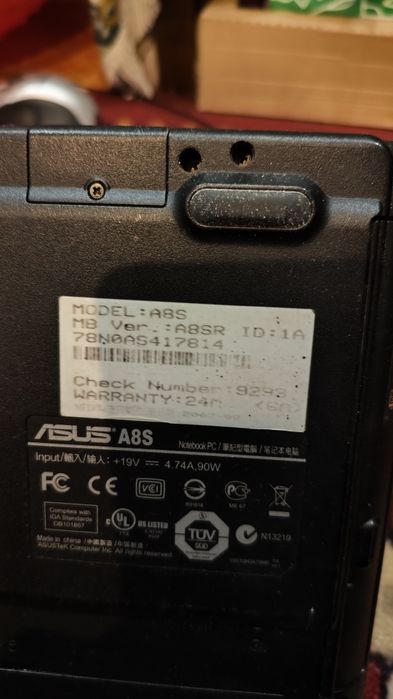 Ноутбук ASUS A8SR