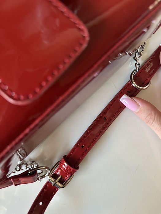 Червена / Бордо чанта