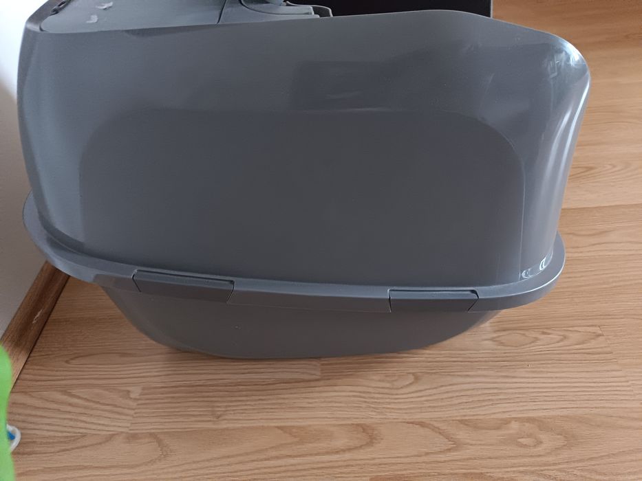 Toaletă Modernă Mega Deluxe 65,8x48,6x45,8 gri închis