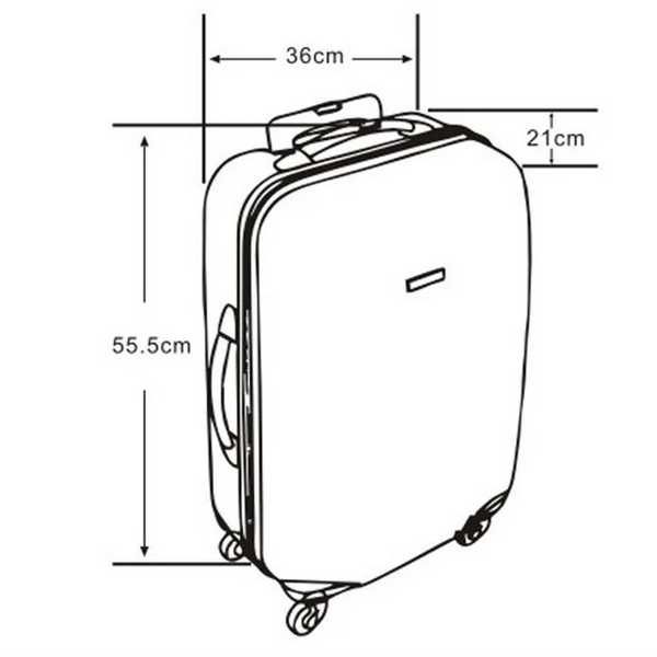 Куфар с колелца Mercado Trade, Екрю, Различни размери