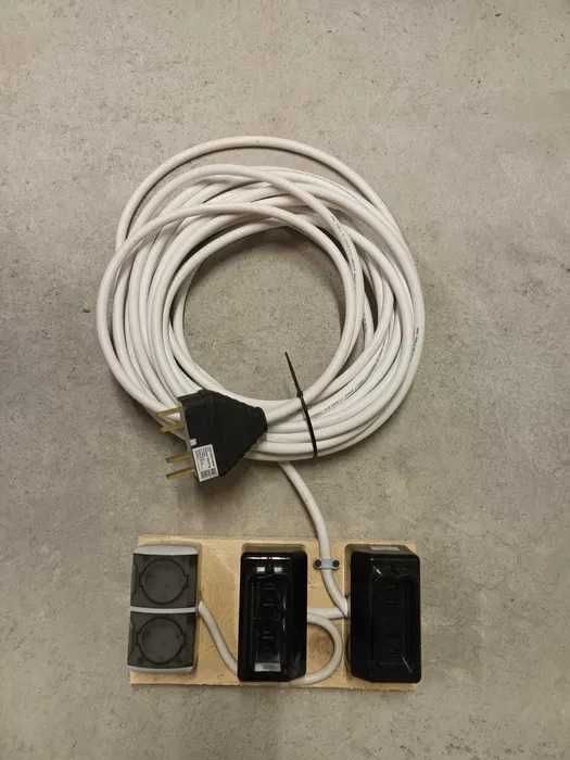 Трифазен удължител 17 метра, НОВ разклонител, монофазен удължител