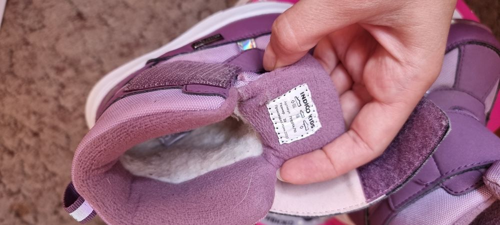 Зимняя обувь индиго