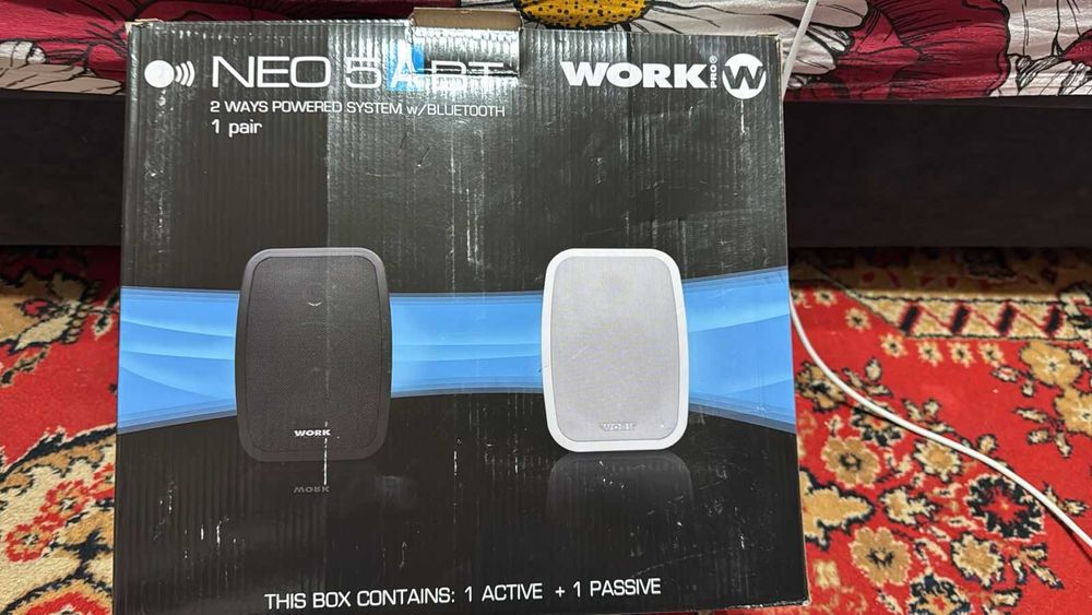 Активный акустический комплект WORK NEO 5A BT W, встроенный Bluetooth