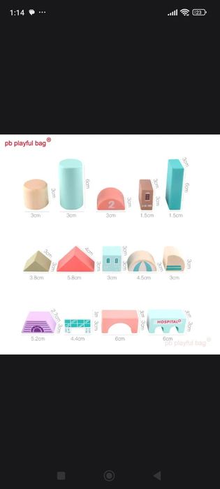 Детский деревянный конструктор 
Magic color sity