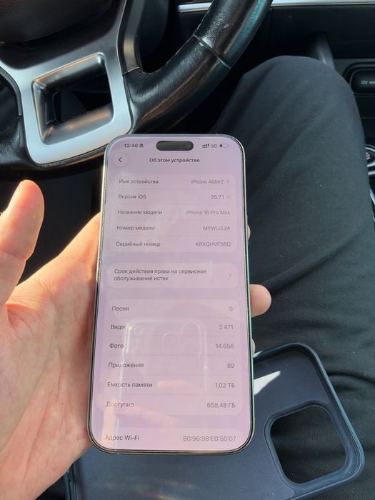 Iphone 16 pro max 1TB 91% акум физ сим