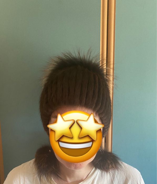 Продам шапку из кролика новую