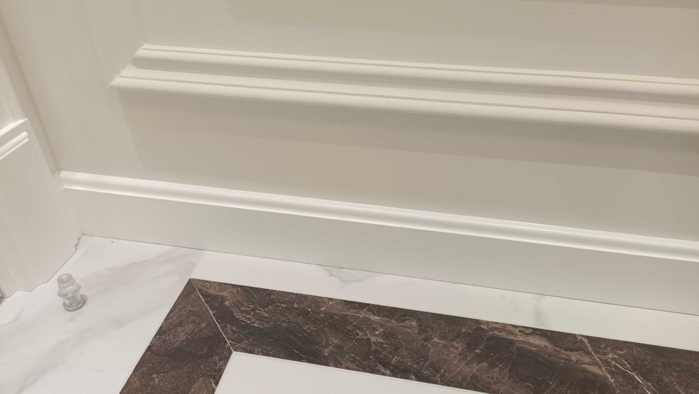 мдф плинтус установка.  Mdf Plintus oʻrnatamiz