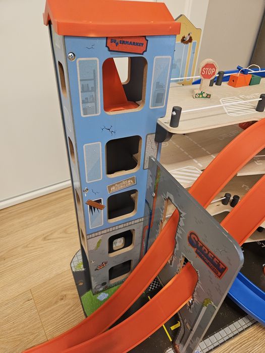 Дървена писта гараж Lidl, XXL